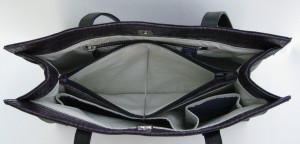 proto blk napa purple croc vinyl inside ctr zip pocket